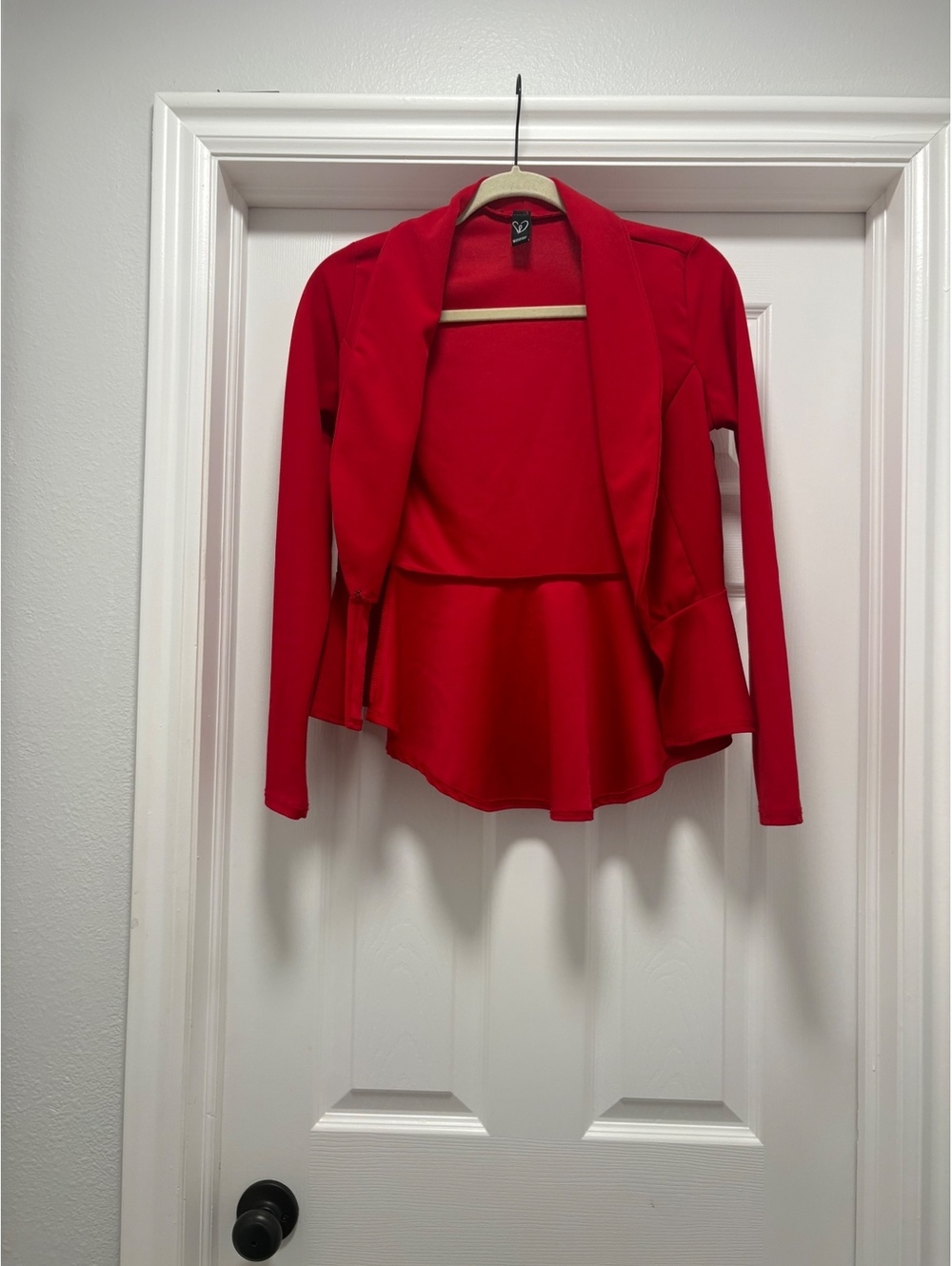 Windsor Red Peplum Blazer Jacket Size Small